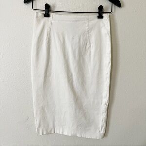 Lanvin Linen Blend Pencil Skirt FR 36 US 2-4